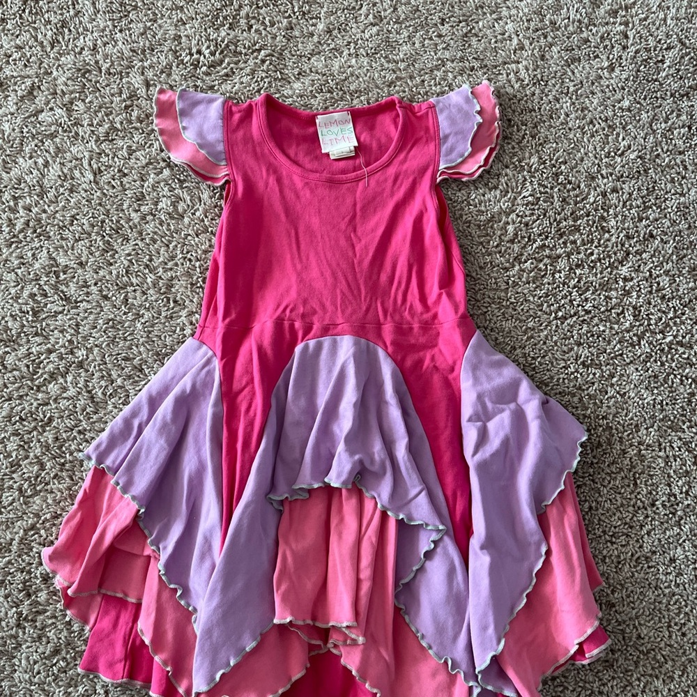Lemon Loves Lime Pink and Purple Dress